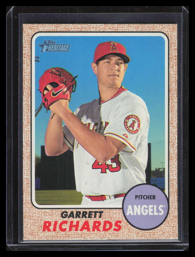 2017 Topps Heritage Gray Back 268 Garrett Richards /10