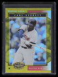2001 Leaf Certified Materials Mirror Gold 65 Carl Everett 6/25
