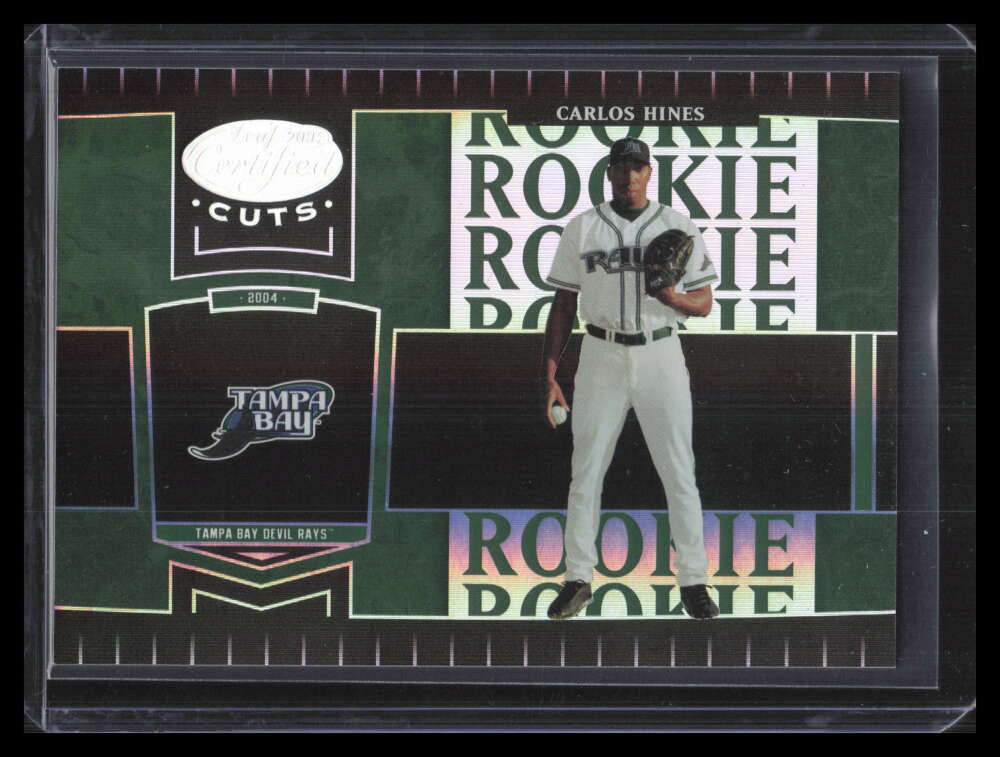 2004 Leaf Certified Cuts Marble Emerald 255 Carlos Hines ROO Rookie 2/5