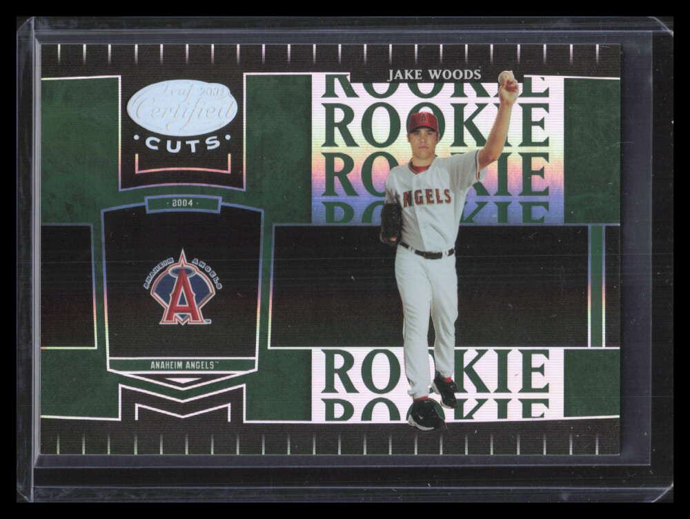 2004 Leaf Certified Cuts Marble Emerald 271 Jake Woods ROO Rookie 3/5