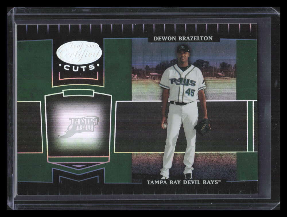 2004 Leaf Certified Cuts Marble Emerald 184 Dewon Brazelton 3/5
