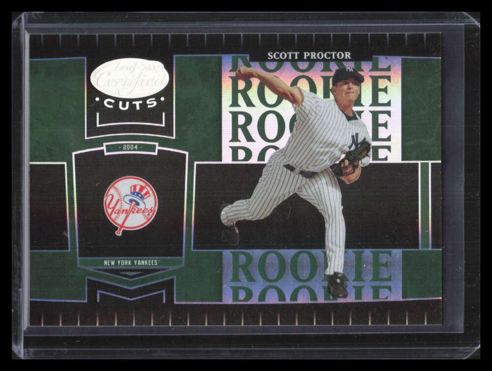 2004 Leaf Certified Cuts Marble Emerald 293 Scott Proctor ROO Rookie 4/5