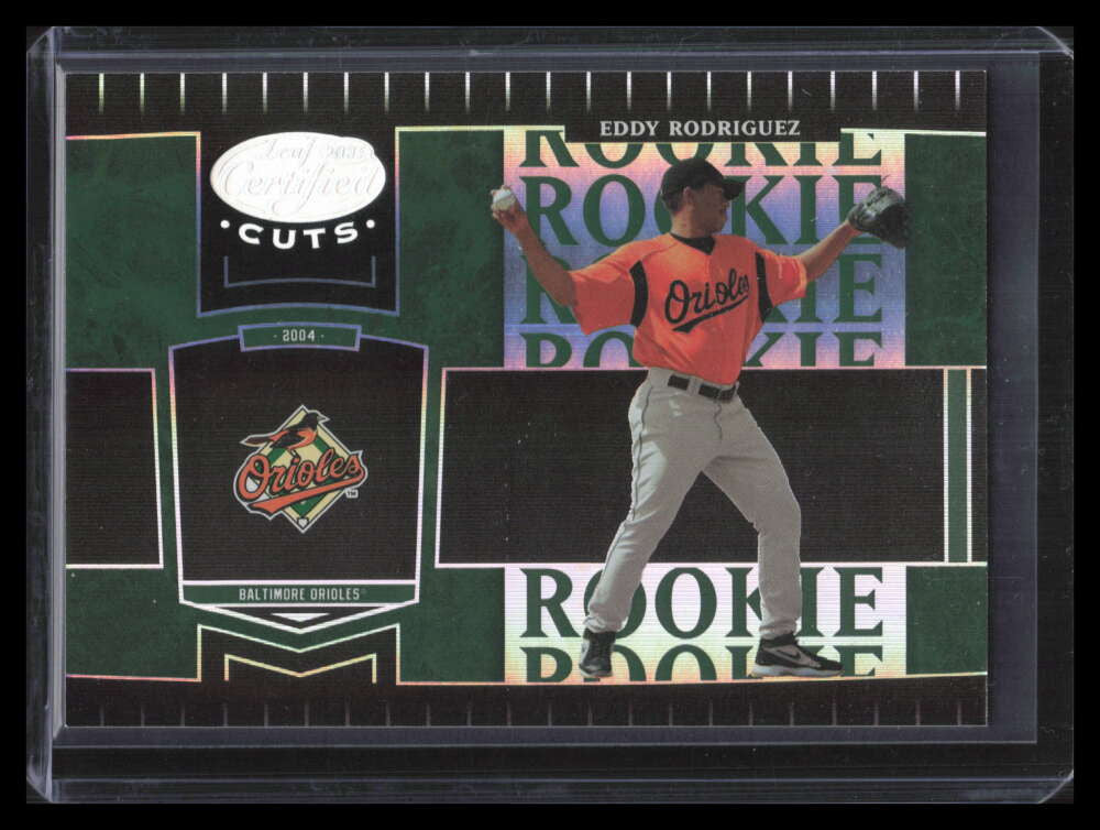 2004 Leaf Certified Cuts Marble Emerald 262 Eddy Rodriguez ROO Rookie 4/5
