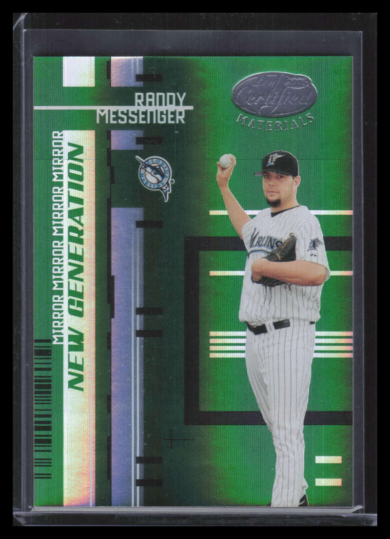 2005 Leaf Certified Materials Mirror Emerald 233 Randy Messenger NG Rookie 5/5