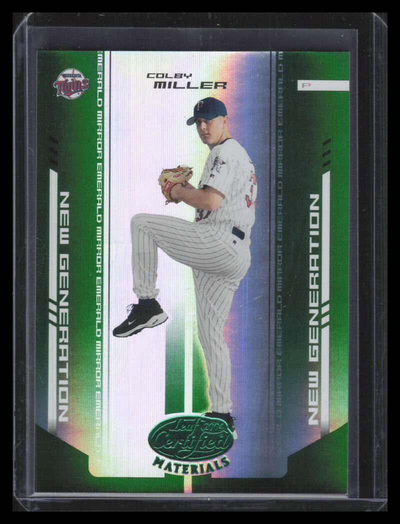 2004 Leaf Certified Materials Mirror Emerald 293 Colby Miller NG Rookie 2/5