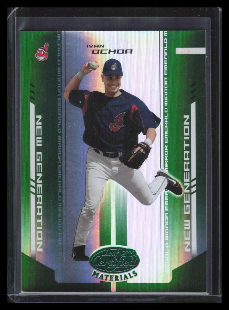 2004 Leaf Certified Materials Mirror Emerald 255 Ivan Ochoa NG Rookie 3/5
