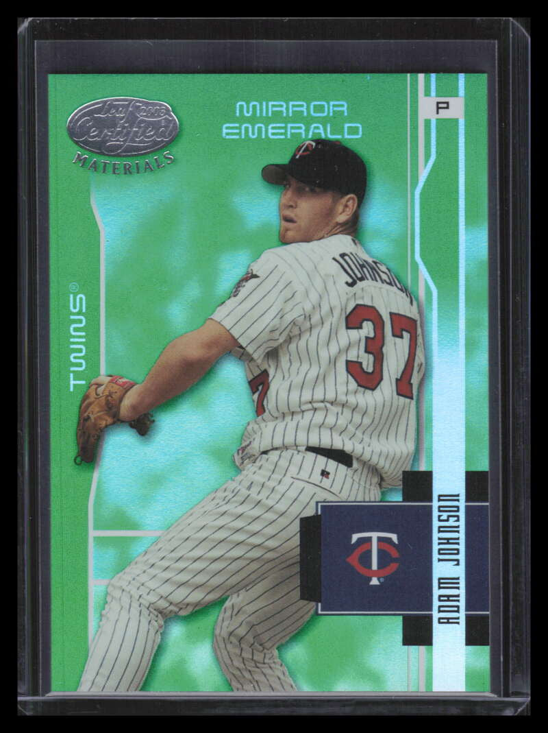 2003 Leaf Certified Materials Mirror Emerald 107 Adam Johnson 2/5
