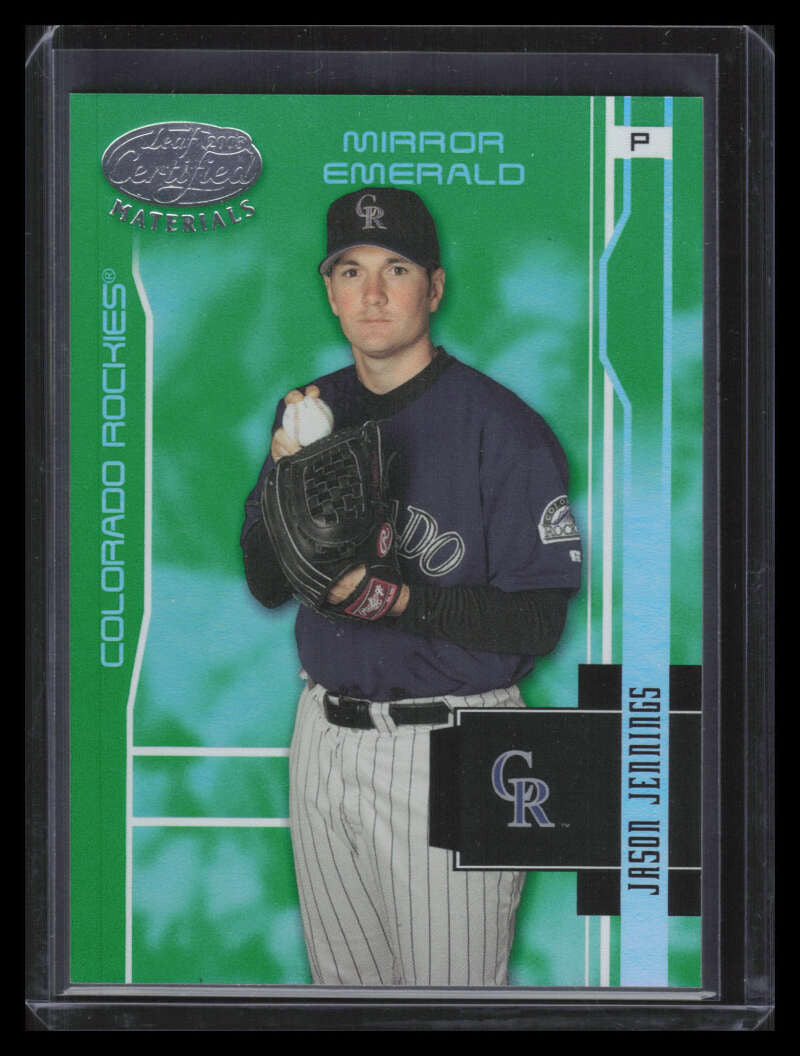 2003 Leaf Certified Materials Mirror Emerald 60 Jason Jennings 5/5
