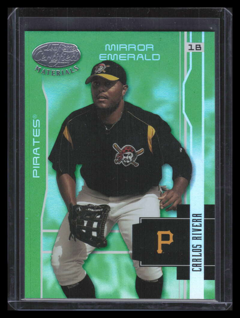 2003 Leaf Certified Materials Mirror Emerald 149 Carlos Rivera 3/5