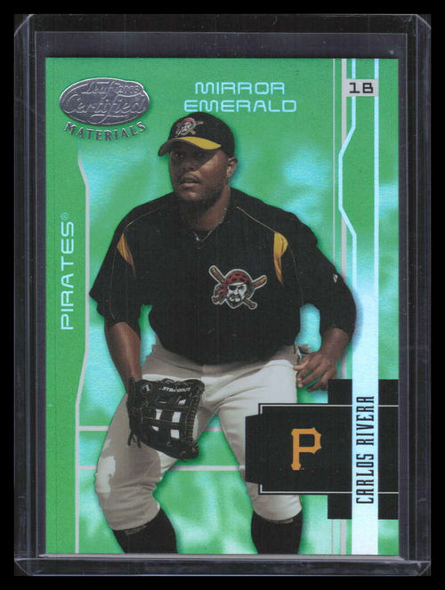 2003 Leaf Certified Materials Mirror Emerald 149 Carlos Rivera 3/5