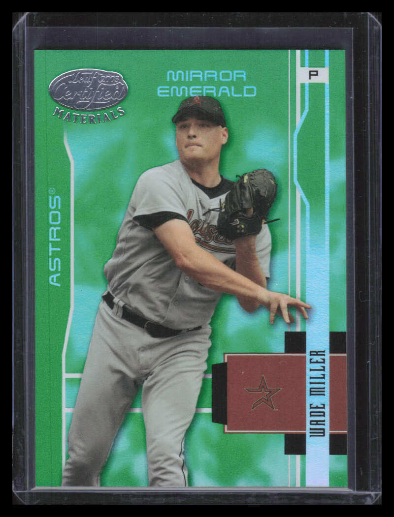 2003 Leaf Certified Materials Mirror Emerald 73 Wade Miller 4/5
