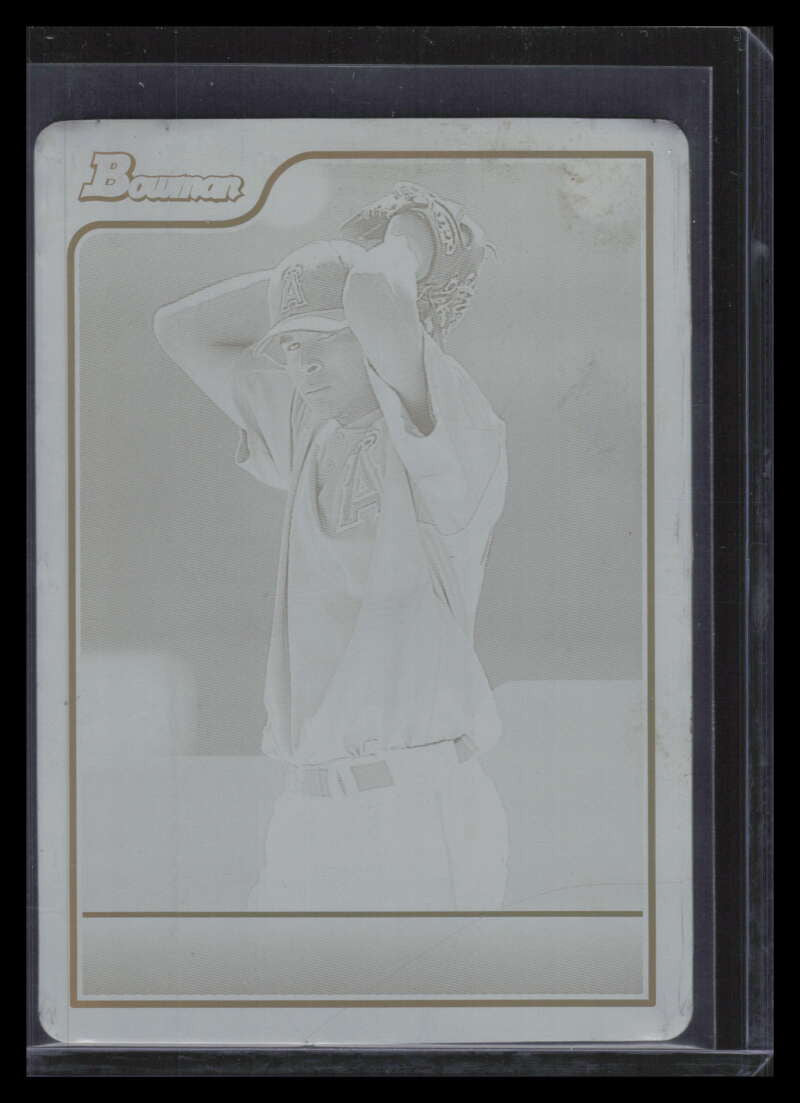 2006 Bowman Printing Plate Black 165 Ervin Santana 1/1