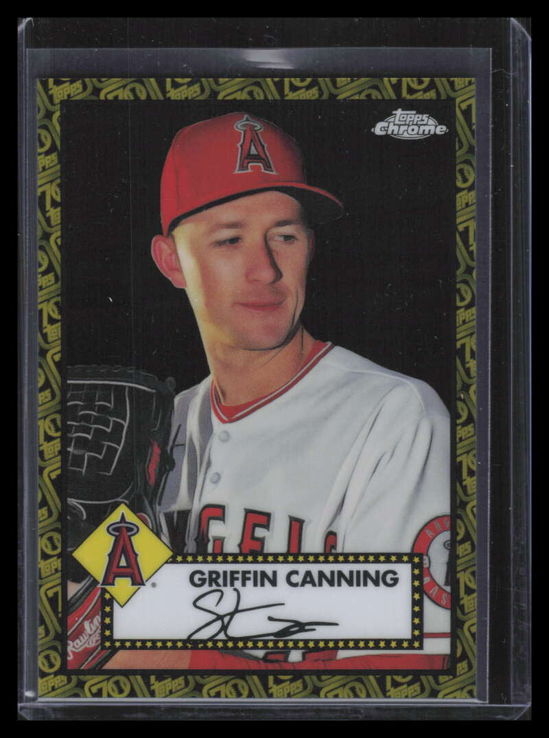 2021 Topps Chrome Platinum Black and Gold 70th Refractor 468 Griffin Canning /10