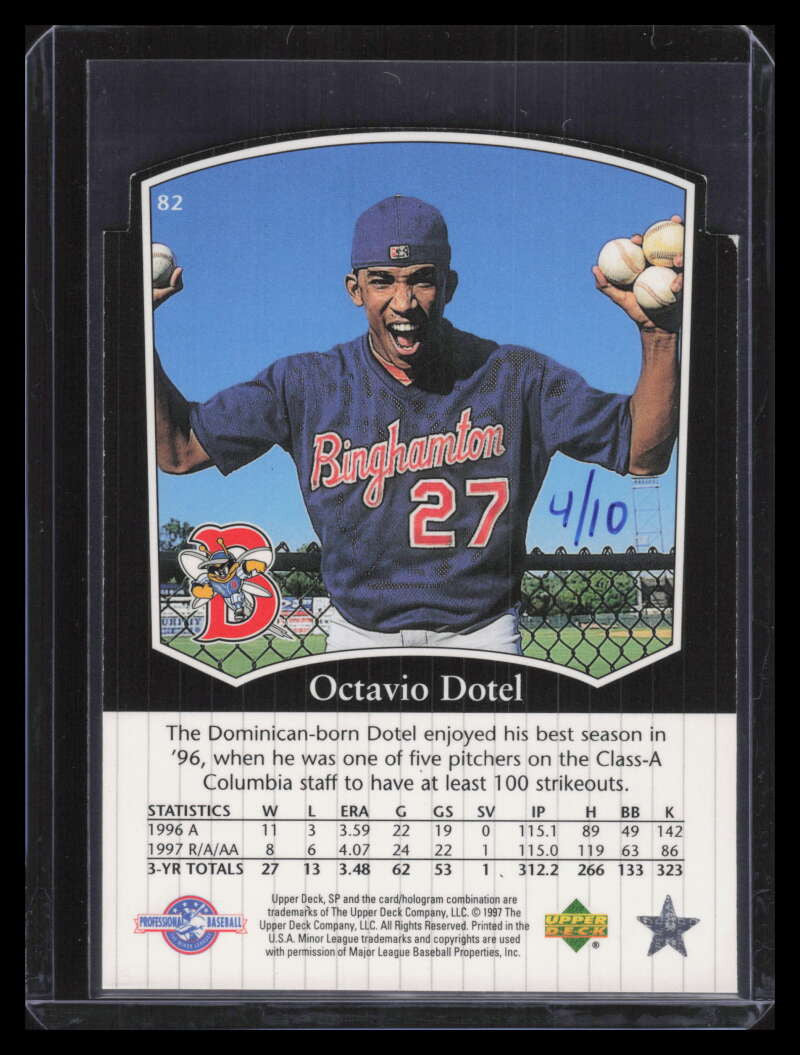 1998 SP Top Prospects President's Edition 82 Octavio Dotel 4/10