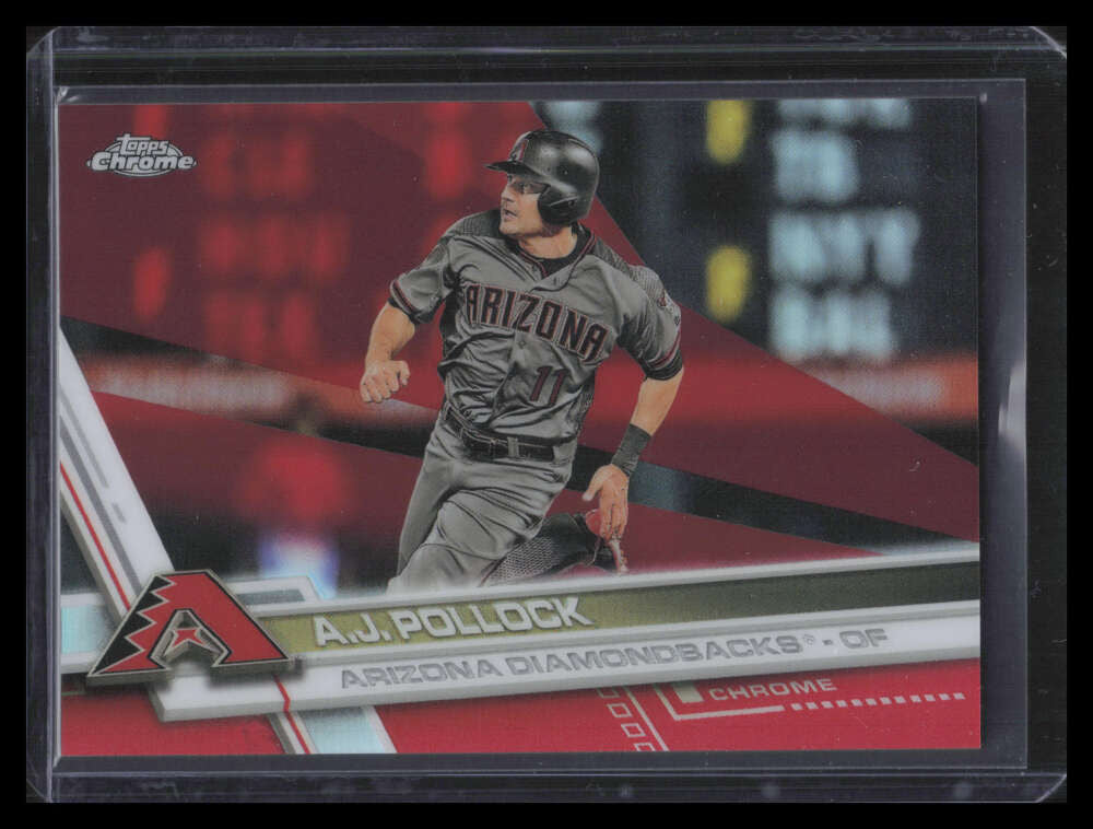 SOLD 162246 2017 Topps Chrome Red Refractor 52 A. J. Pollock 5/5