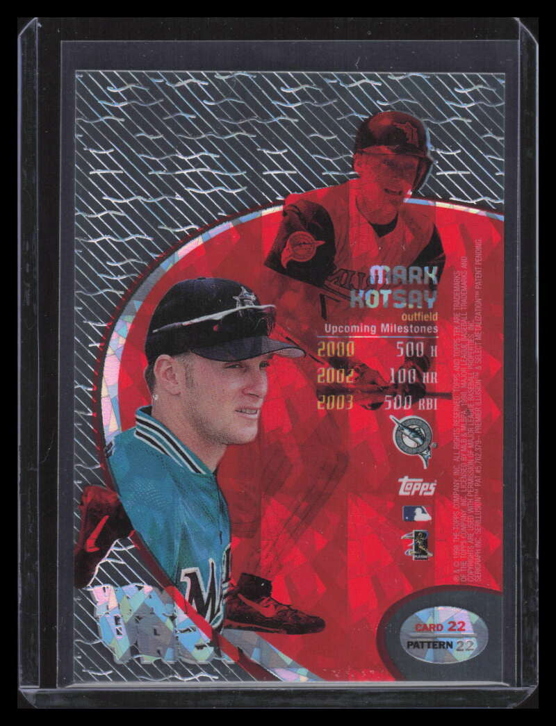 1998 Topps Tek Diffractors Pattern 22 22 Mark Kotsay