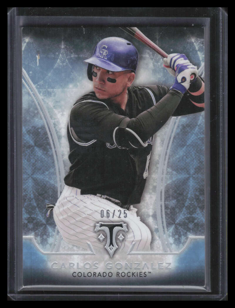SOLD 162278 2015 Topps Triple Threads Sapphire 36 Carlos Gonzalez 6/25