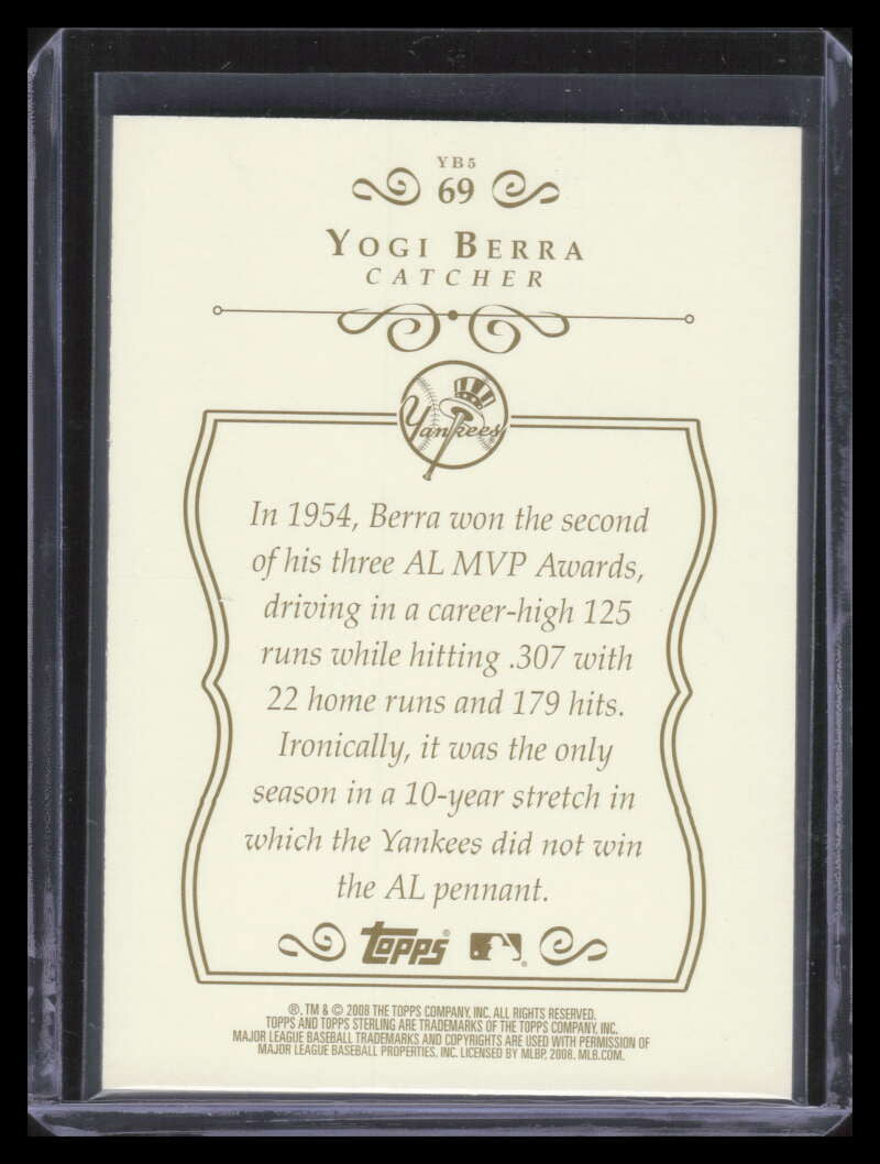 2008 Topps Sterling 69 Yogi Berra 237/250