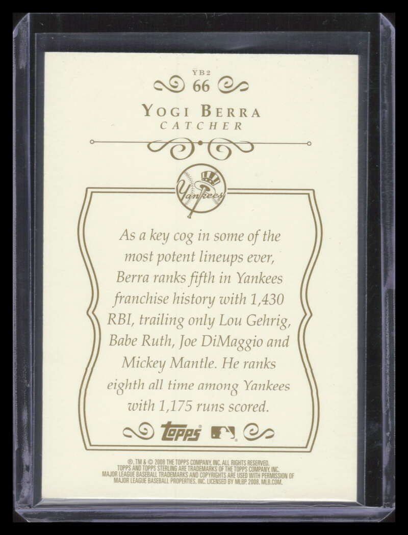 2008 Topps Sterling 66 Yogi Berra 28/250