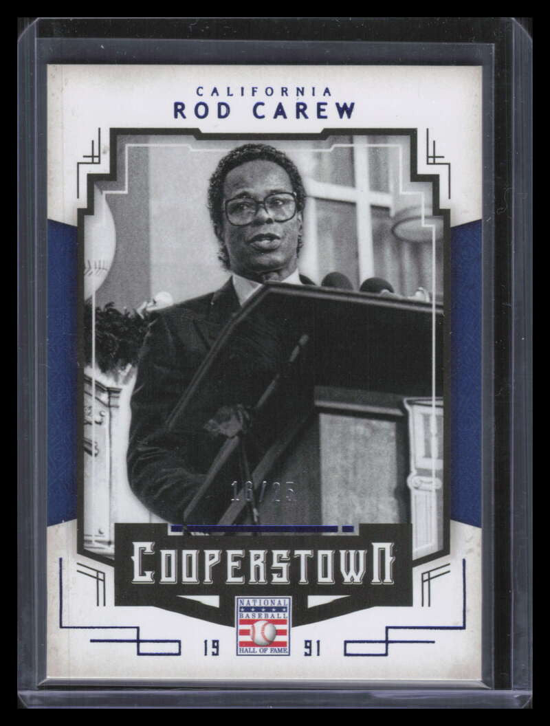 2015 Panini Cooperstown HOF Induction Blue 83 Rod Carew 16/25