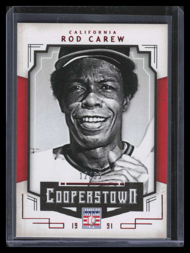 2015 Panini Cooperstown Red 83 Rod Carew 12/35