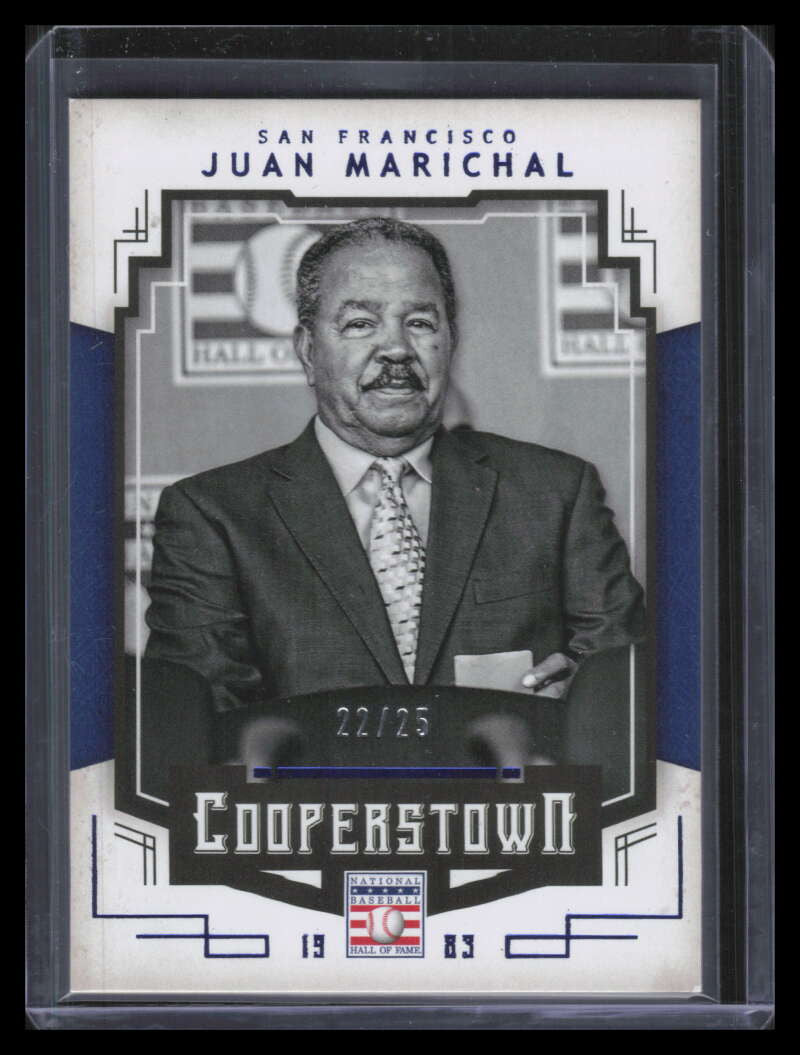 2015 Panini Cooperstown HOF Induction Blue 59 Juan Marichal 22/25