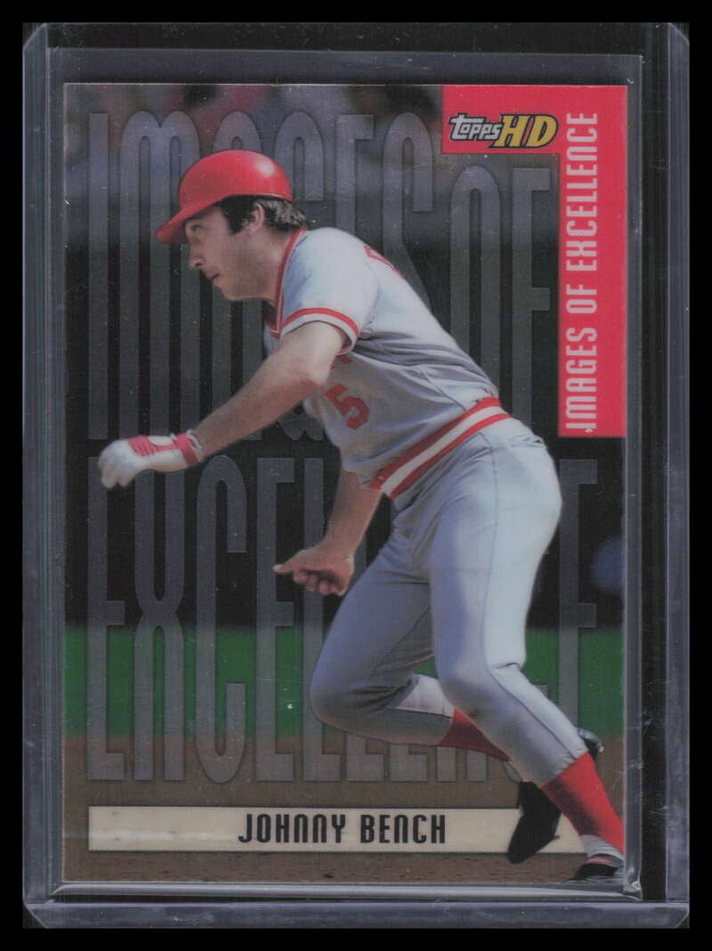 2001 Topps HD Images of Excellence Aluminum ie8 Johnny Bench