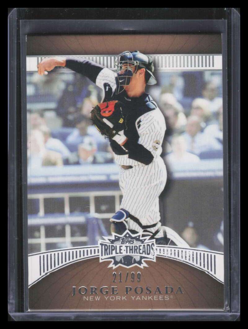 2010 Topps Triple Threads Gold 39 Jorge Posada 21/99