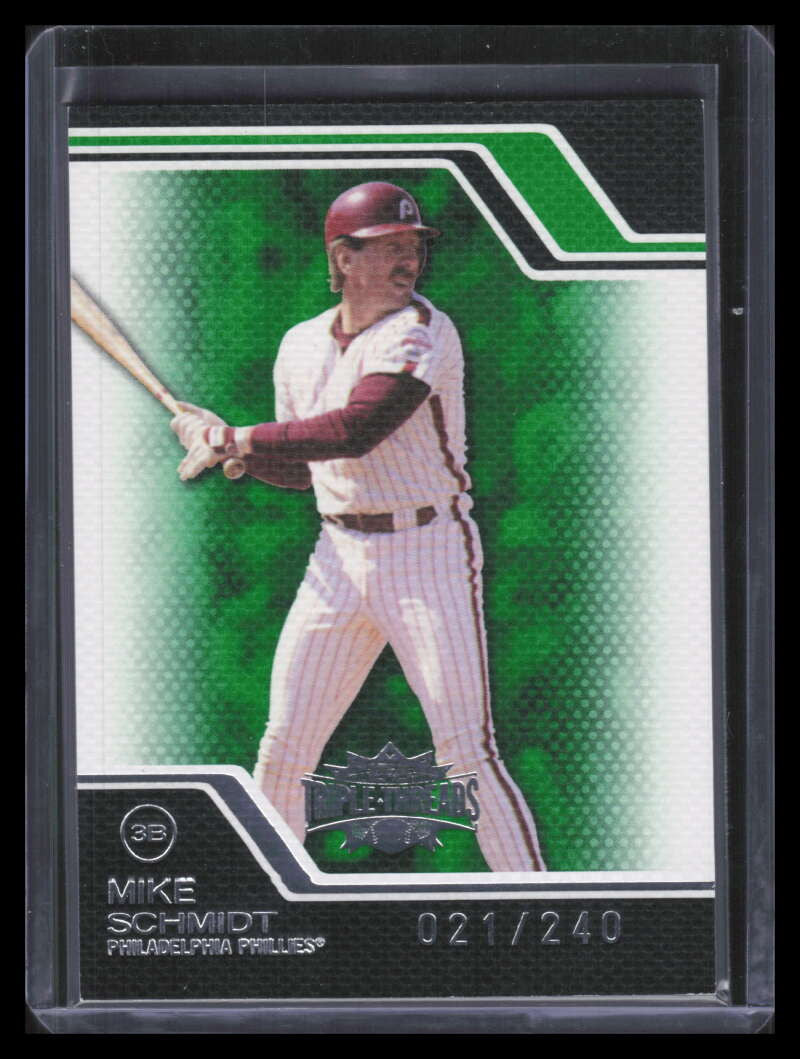 2008 Topps Triple Threads Emerald 69 Mike Schmidt 21/240
