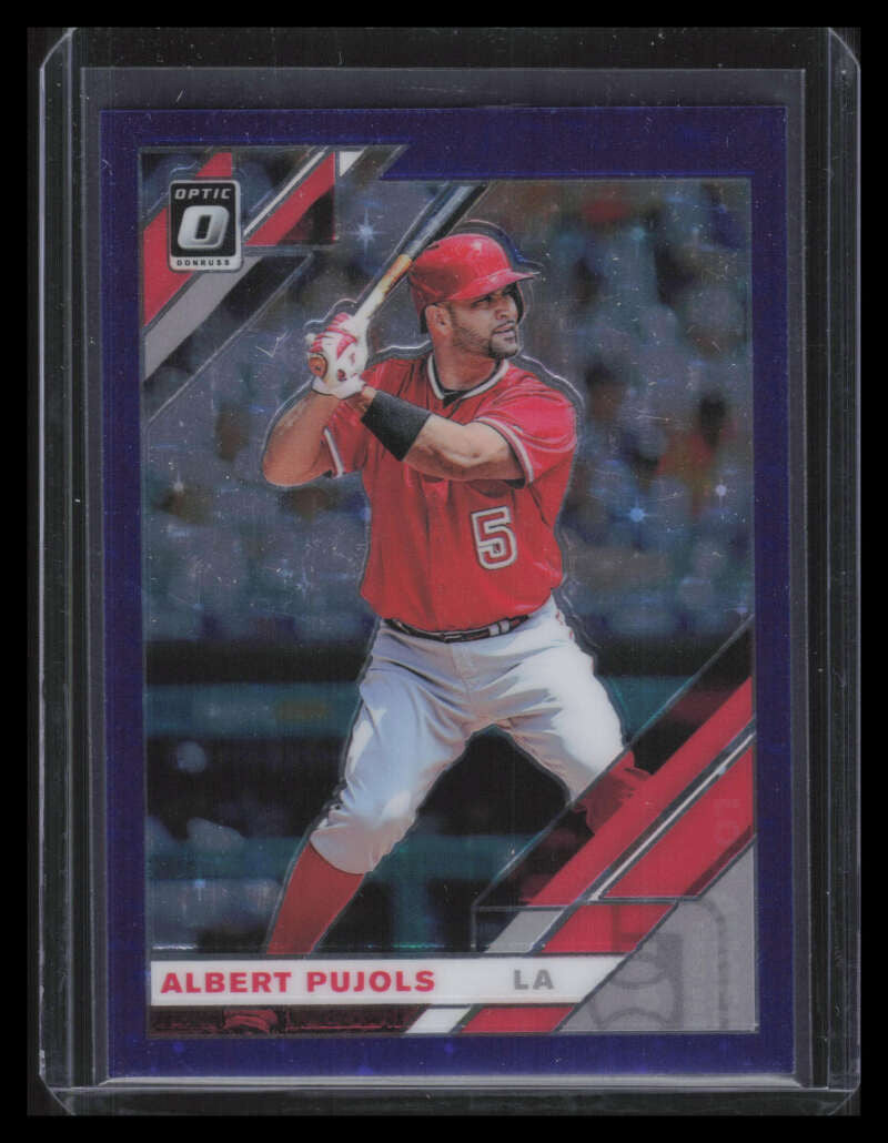 2019 Donruss Optic Purple Stars Refractor 193 Albert Pujols 114/125
