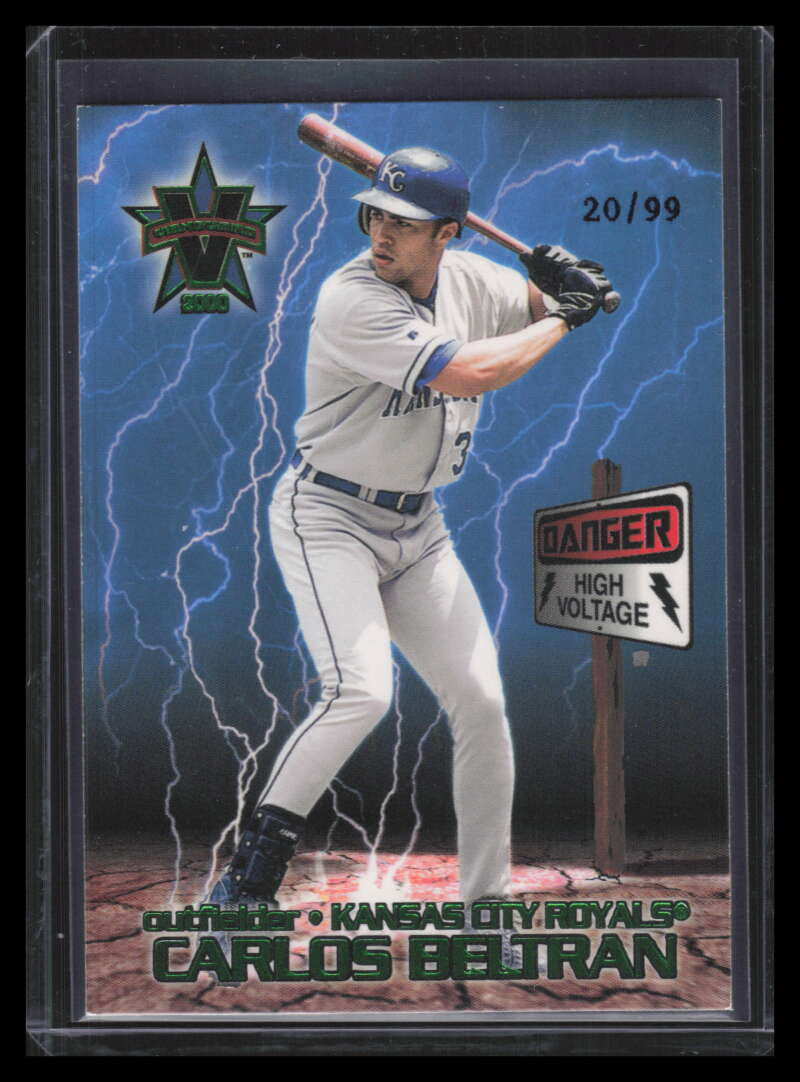 2000 Vanguard High Voltage Green 20 Carlos Beltran 20/99