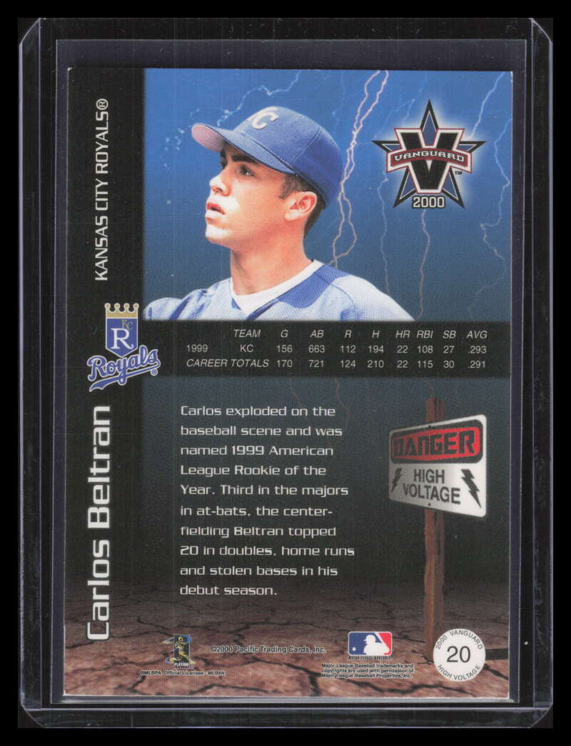 2000 Vanguard High Voltage Green 20 Carlos Beltran 20/99