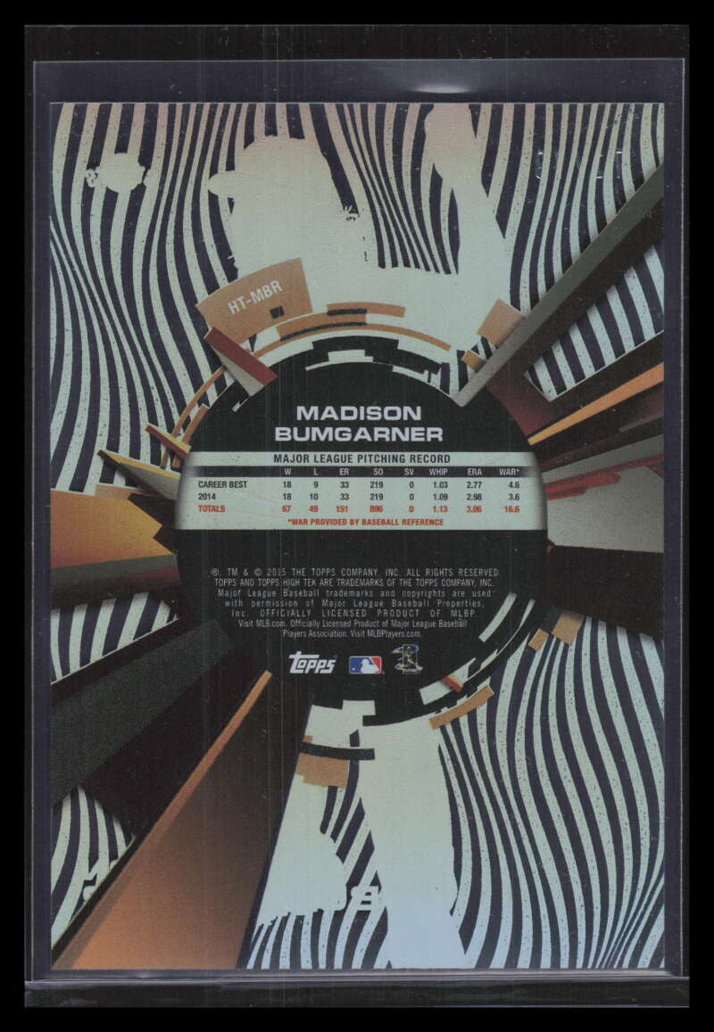 2015 Topps High Tek Sky Rainbow HTMBR Madison Bumgarner 71/79