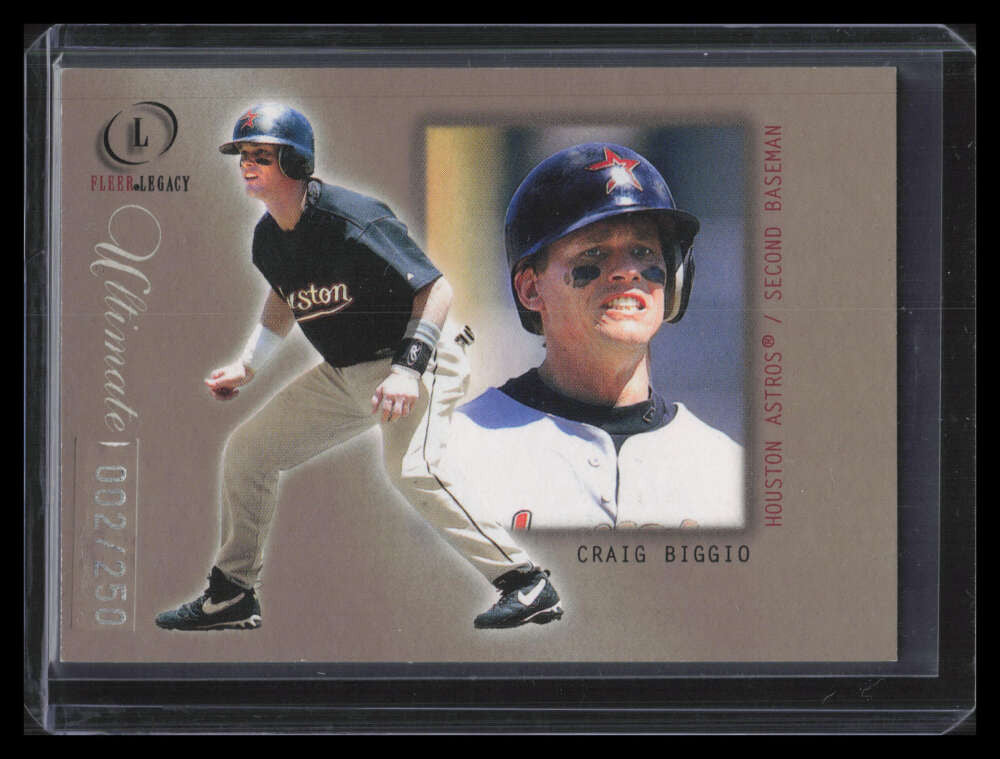 2001 Fleer Legacy Ultimate 15 Craig Biggio 2/250