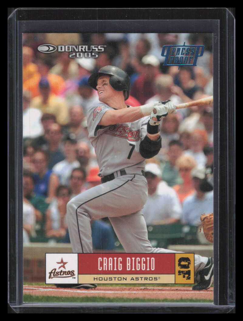 DELETE 162329 2005 Donruss Press Proofs Blue 204 Craig Biggio 99/100