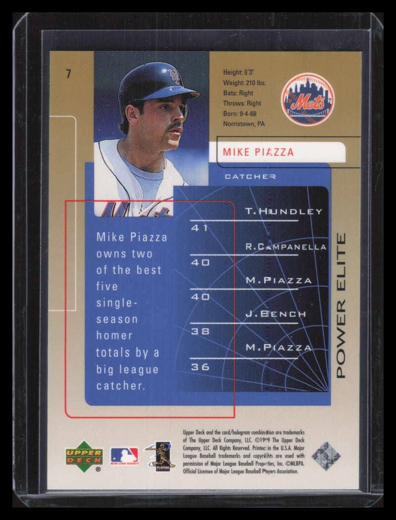 1999 Upper Deck Challengers for 70 Challengers Edition 7 Mike Piazza 443/600