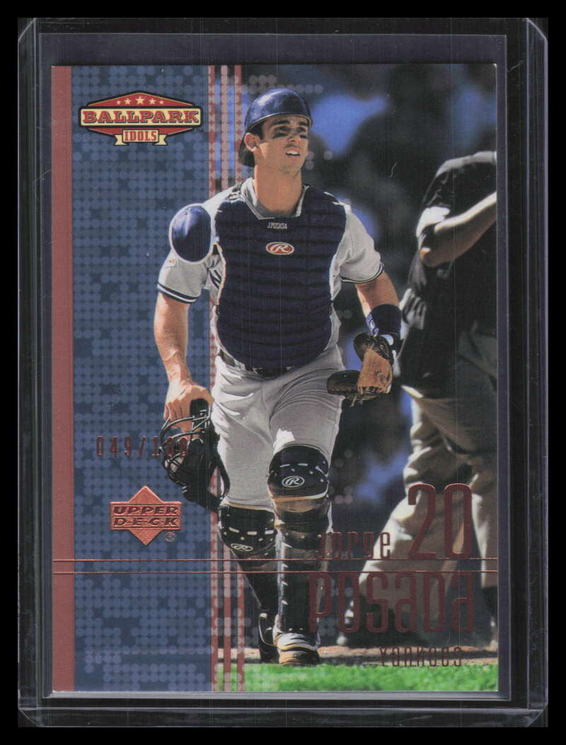 2002 Upper Deck Ballpark Idols Bronze 88 Jorge Posada 49/100