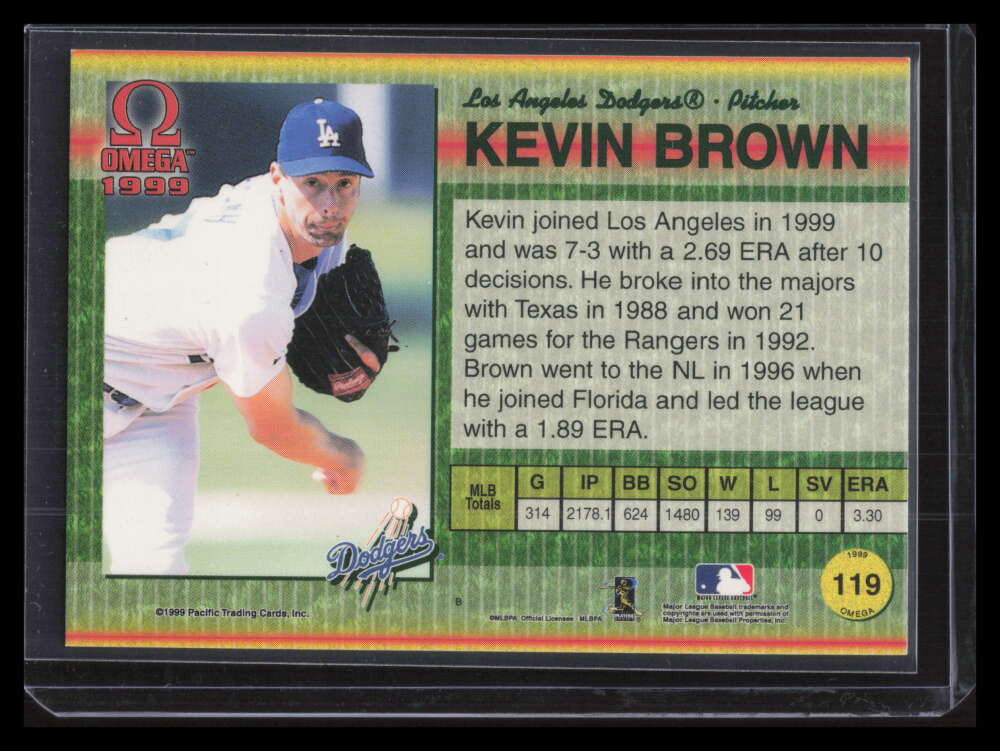 1999 Pacific Omega Copper 119 Kevin Brown 37/99