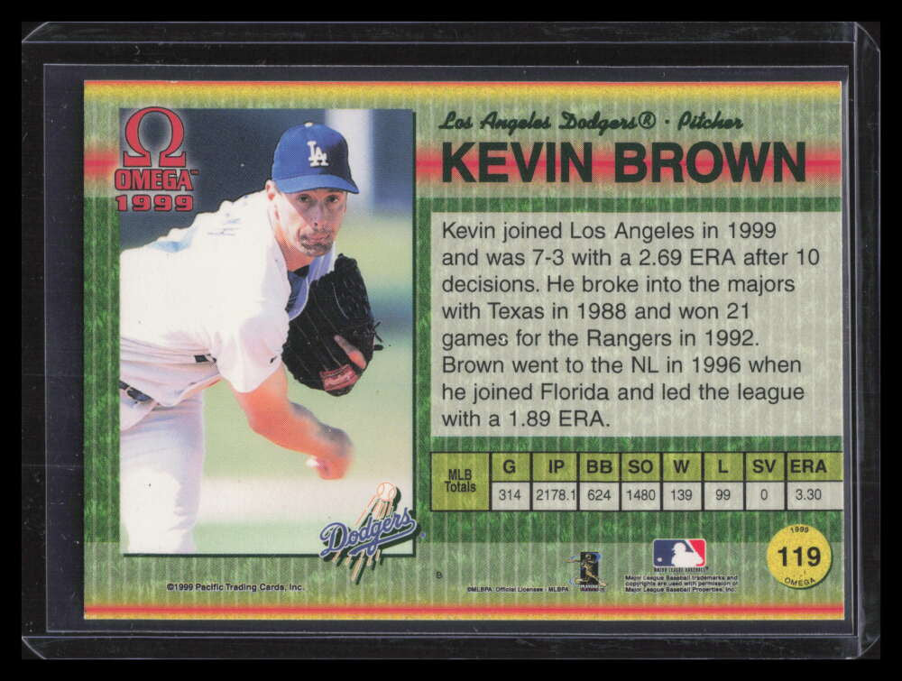 1999 Pacific Omega Copper 119 Kevin Brown 88/99