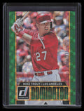 2015 Donruss Elite Inserts Dominator 18 Mike Trout 555/999