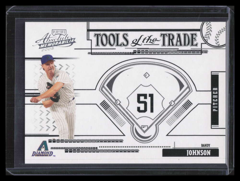 2005 Absolute Tools of the Trade Black tt165 Randy Johnson D'backs 67/100