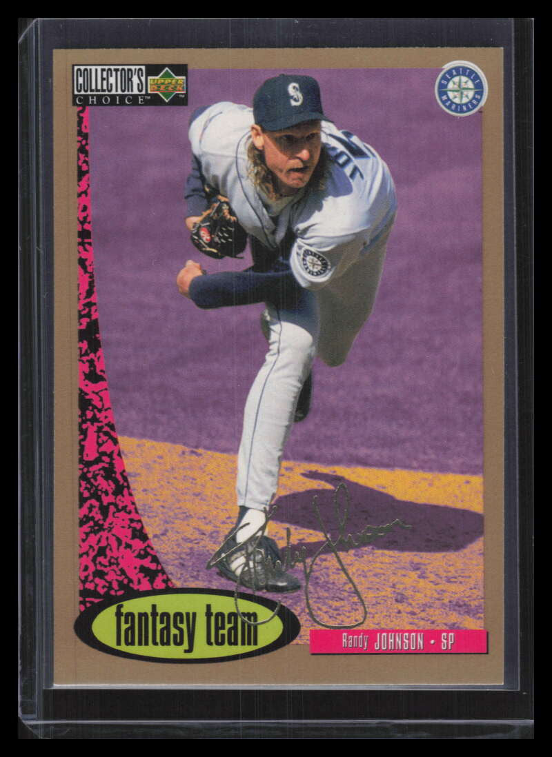 SOLD 162373 1996 Collector's Choice Gold Signature 269 Randy Johnson FT Fantasy Team 148730
