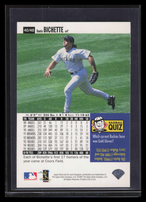 1996 Upper Deck Folz Minis 40 Dante Bichette 148735