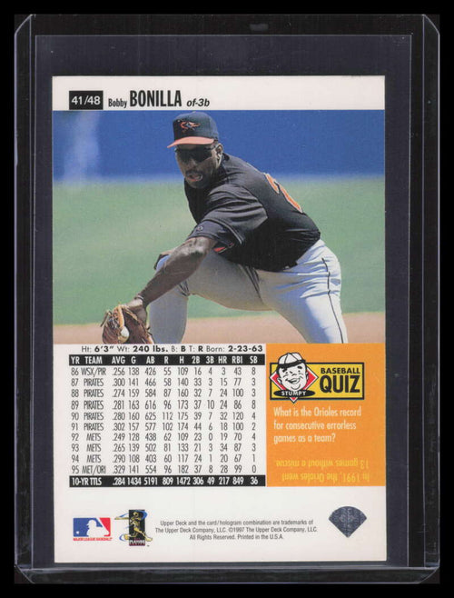 1996 Upper Deck Folz Minis 41 Bobby Bonilla