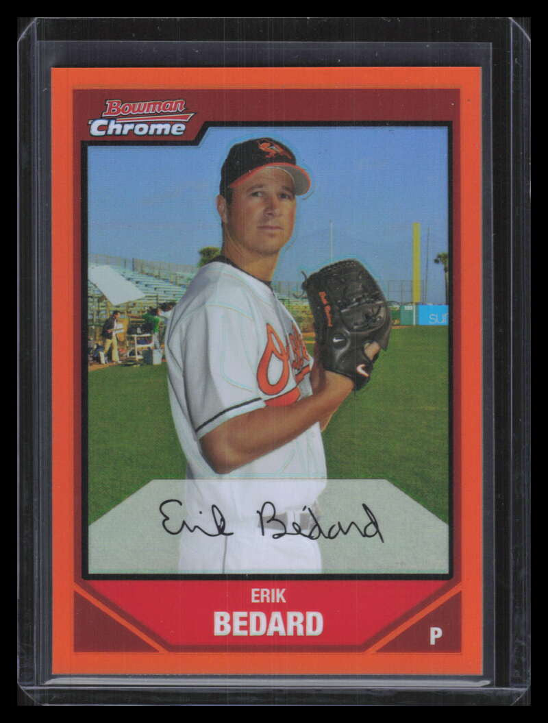 2007 Bowman Chrome Orange Refractor 26 Erik Bedard 7/25