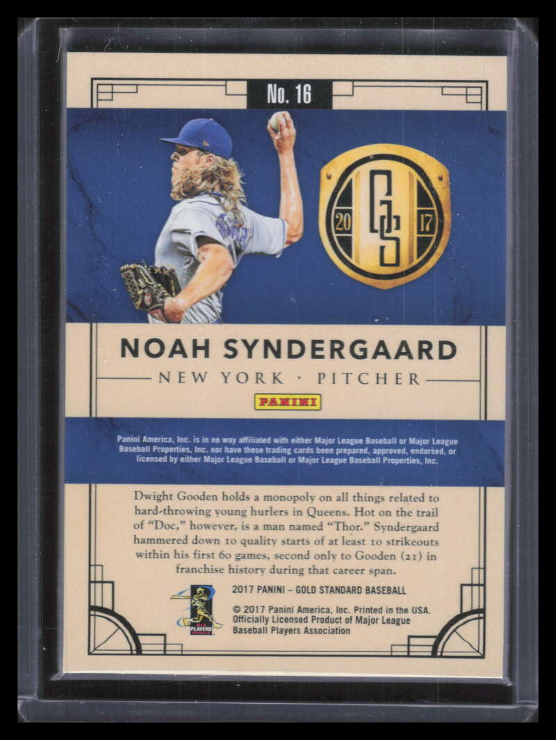 2017 Panini Gold Standard Black 16 Noah Syndergaard 8/15