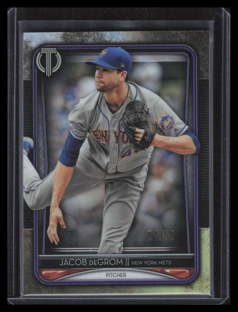 DELETE 162394 2020 Topps Tribute Purple 42 Jacob deGrom 4/50
