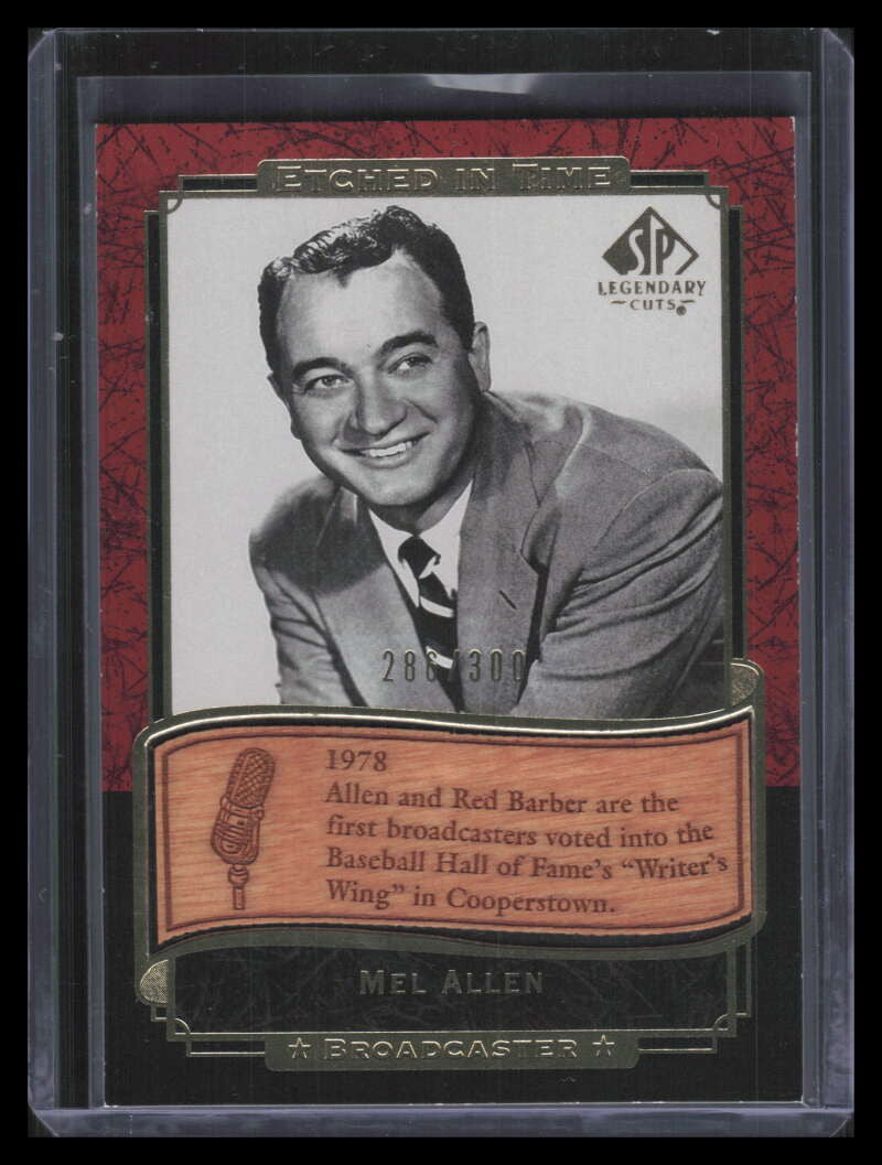 2003 SP Legendary Cuts Etched in Time 300 ME Mel Allen 286/300