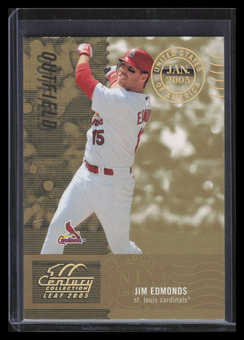 2005 Leaf Century Post Marks Gold 15 Jim Edmonds 22/50