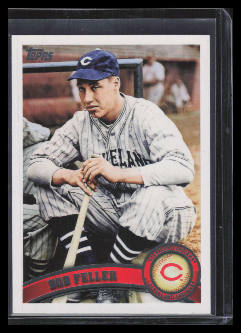 SOLD 162404 2011 Topps 355b Bob Feller Photo Variation SP